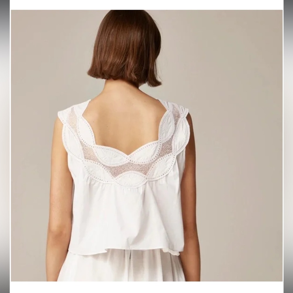 NWT J. Crew Swingy Lace Top - Picture 2 of 14